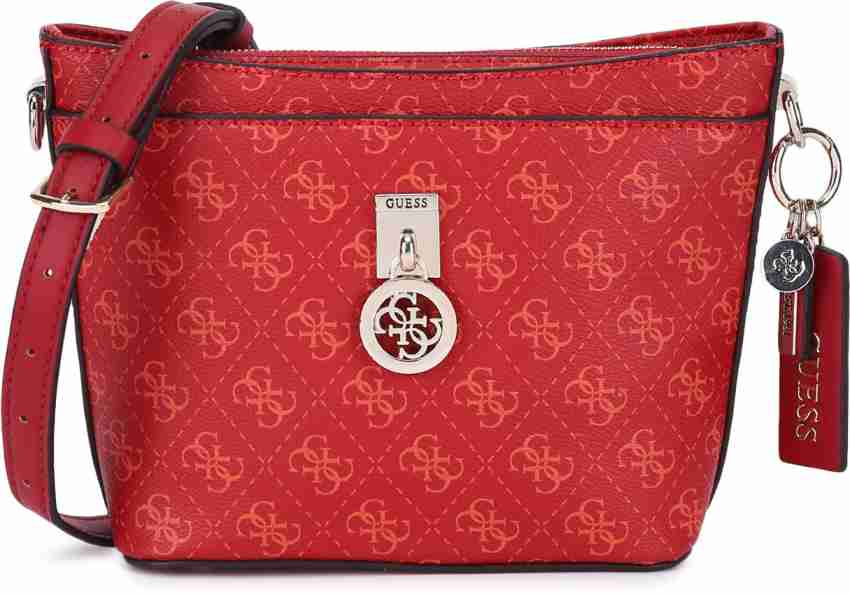 Buy GUESS Women Red Handbag RED Online @ Best Price in India