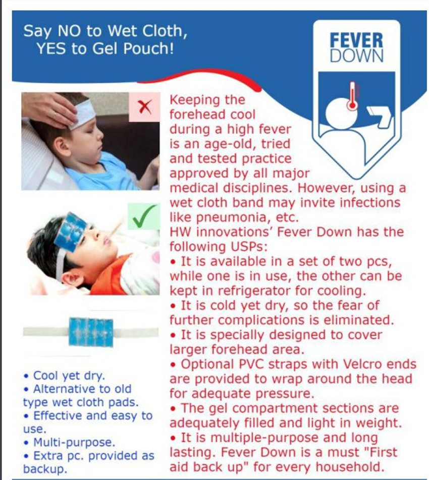 Cool cloth for fever on sale