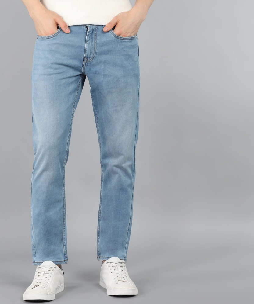 90% OFF on Louis Philippe Jeans Men Blue Slim Fit Light Fade Mid