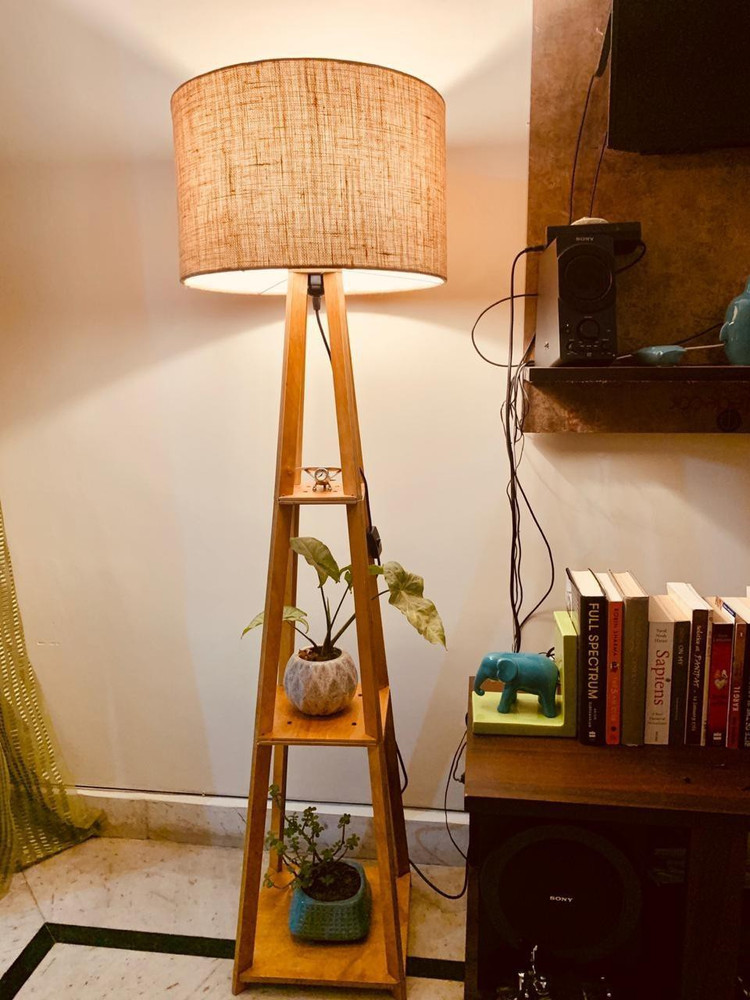 Wooden light stand cheap