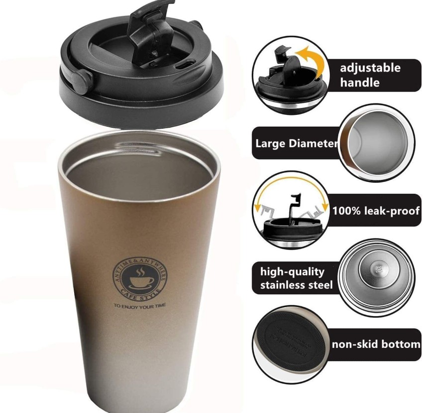 500ml Stainless Steel Vacuum Insulated Travel Tea and Coffee Mug Insulated  Cup Hot & Cold Drink