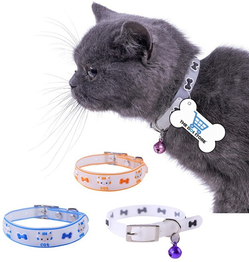 Reflective Adjustable Cat Collar with Bell