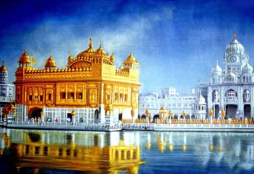 A view of the Golden Temple, Amritsar Greeting Card by Kunal Khurana