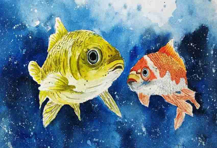 Poster Digital Fish Painting Wall Poster sl1560 (13x19 Inches, Matte Paper,  Multicolor) Fine Art Print - Art & Paintings posters in India - Buy art,  film, design, movie, music, nature and educational