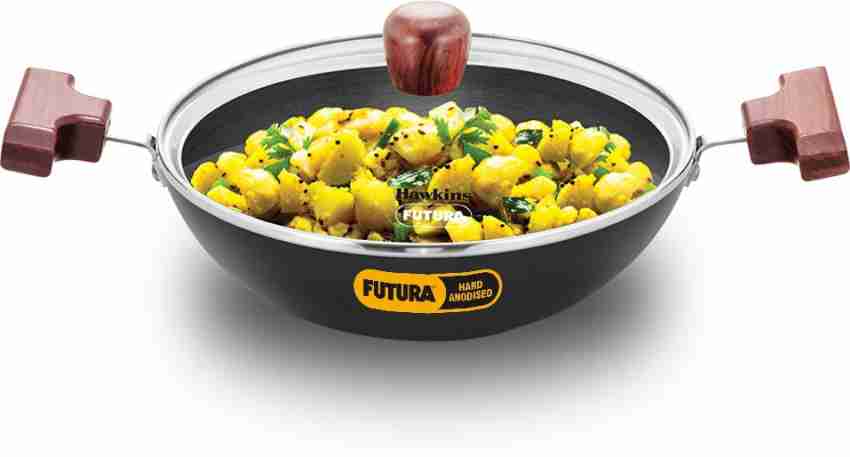 Shop Now Hawkins Futura 1.5 Litre Non-Stick Deep-Fry Pan, Black