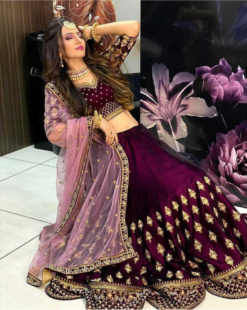 ELISIR FAB Embroidered Semi Stitched Lehenga Choli Buy ELISIR