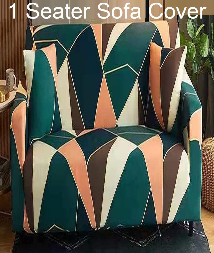 lukzer Polyester Geometric Sofa Cover