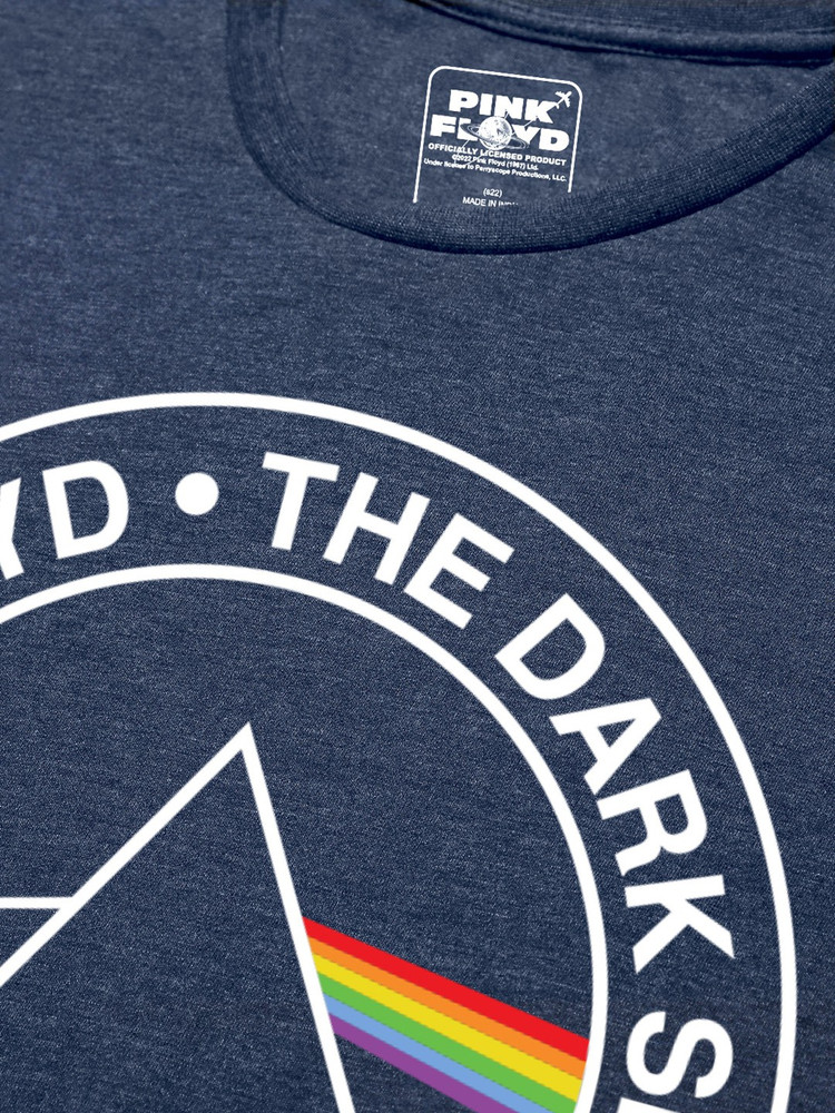 Pink Floyd By Free Authority Graphic Print Men Round Neck Grey T
