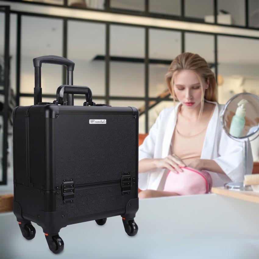 Source 2020 Fashion Portable Travel MakeUp Waterproof Large Cosmetic  Storage Case Makeup box Retro suitcase on m.alibaba.com