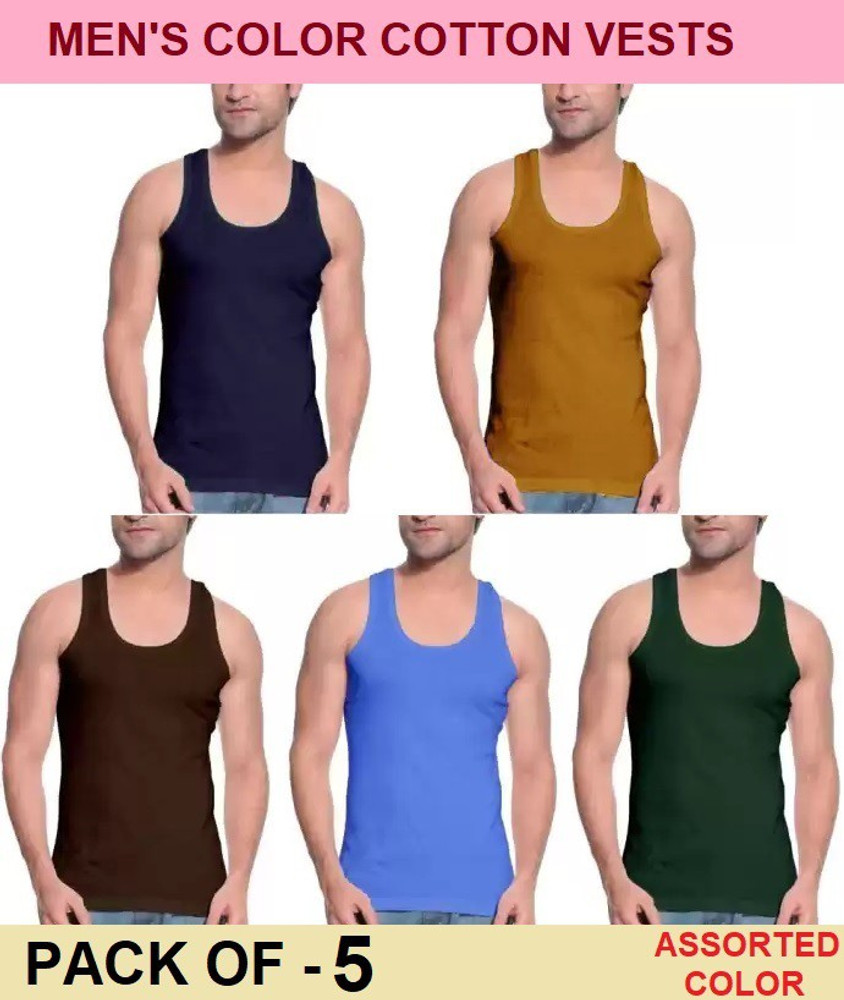 Coloured vests mens store