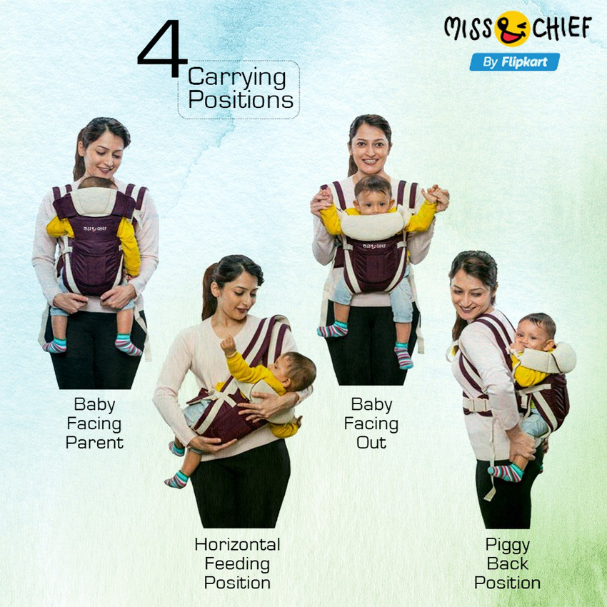 Miss Chief by Flipkart 4 in 1 Baby Carrier Cum Kangaroo Bag Baby