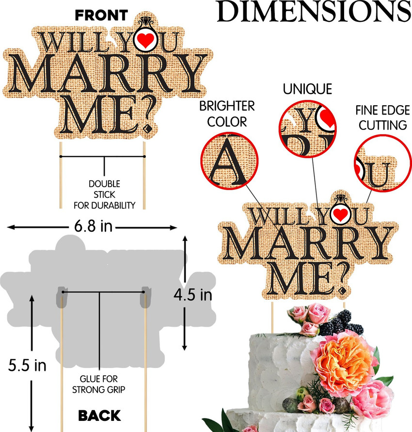 Wedding shop proposal props