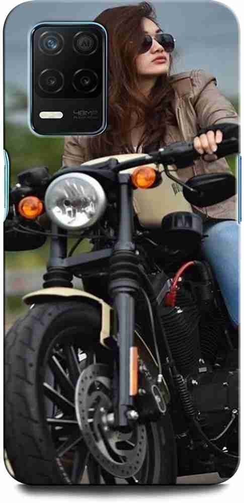 Girl on bullet top bike