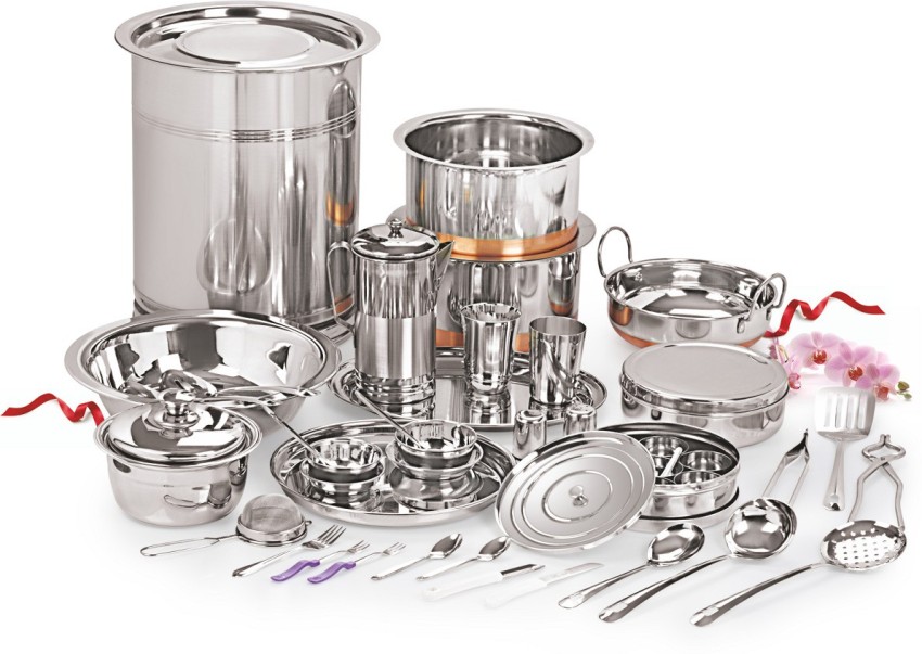 NEELAM Pack of 101 Stainless Steel Premium Wedding Set of 101 Pcs