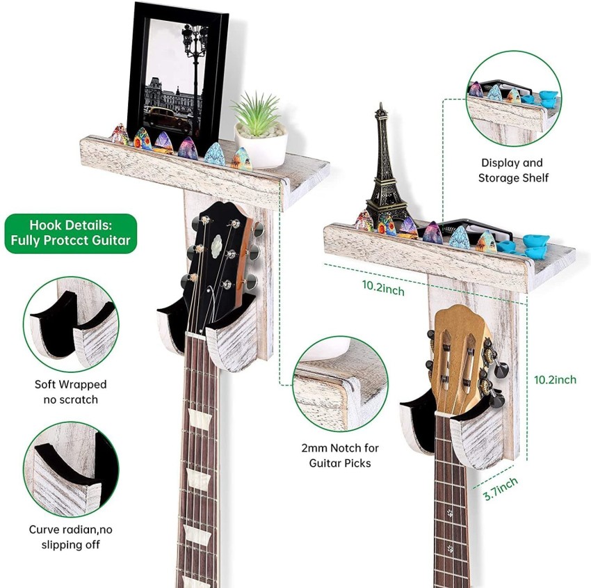  Wooden Guitar Stand, Acoustic Guitar Stand, Electric Guitar  Stand, Guitar Stand Floor for Ukulele/Cello/Mandolin/Banjo Stand with  Guitar Picks Holder : Musical Instruments