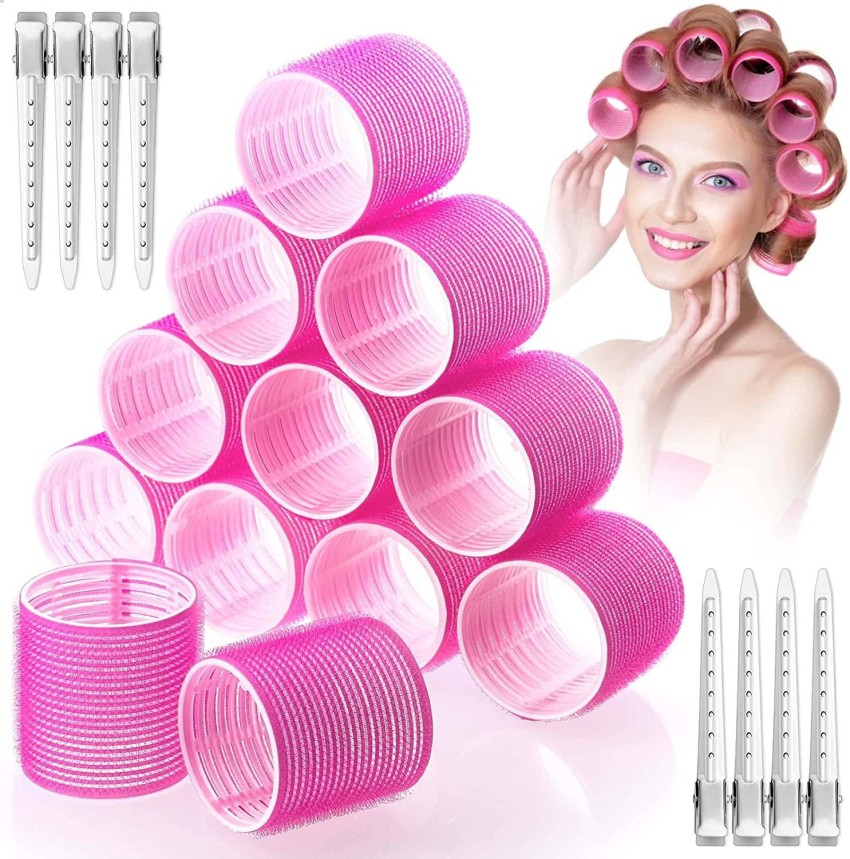 Amazon.com : Self Grip Hair Roller Curlers Set,12pcs Large Velcro Rollers  for Hair, Hair Rollers for Long Hair,Medium and Short Hair,Salon  Hairdressing Curlers for Women,DIY Hairstyle (Large) : Beauty & Personal  Care