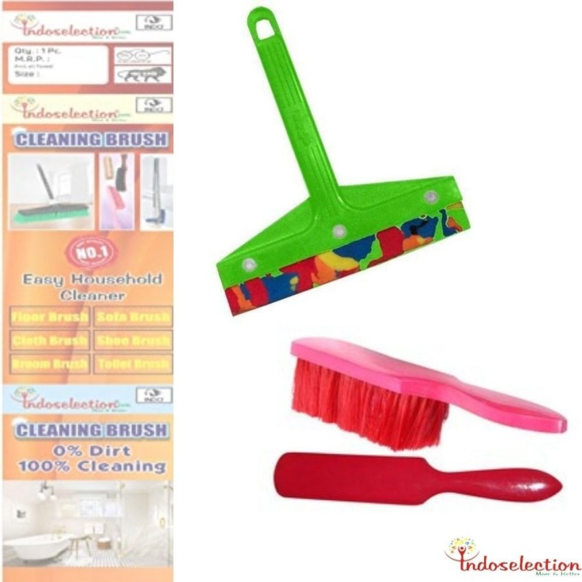 Indoselection Kitchen Item Set, Shoe Brush, Double Side Toilet