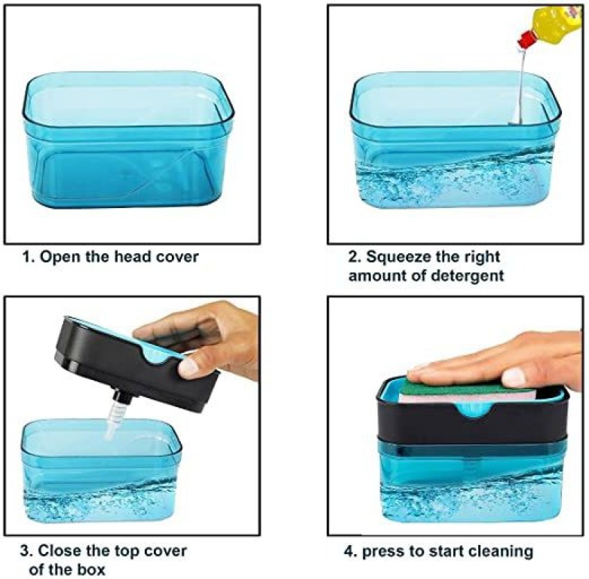 2In1 Dish Soap Dispenser Liquid Soap Pump Dispenser Soap Container