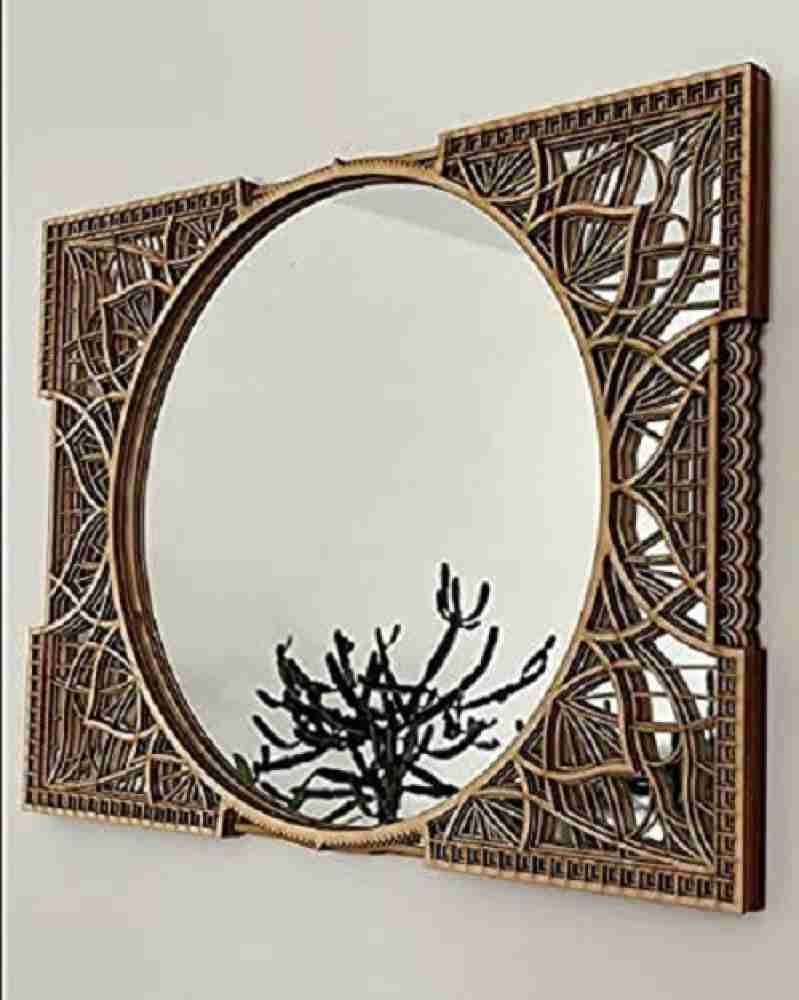 Buy TC Oval Shaped Brass Wall Mirror Frame Decorative Frame for Bathroom  Wash Basin Bedroom Drawing Room - Gold (22 INCHES) Without Mirror(Framed)  Online at Low Prices in India 