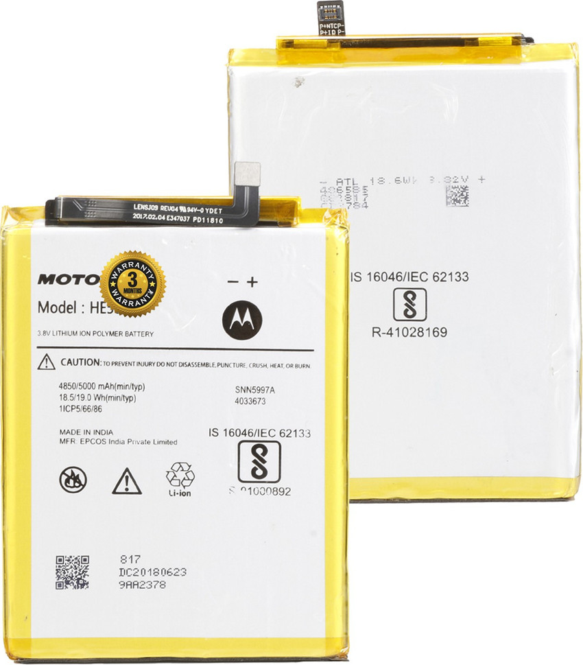 Moto E4 Plus Battery - Genuine