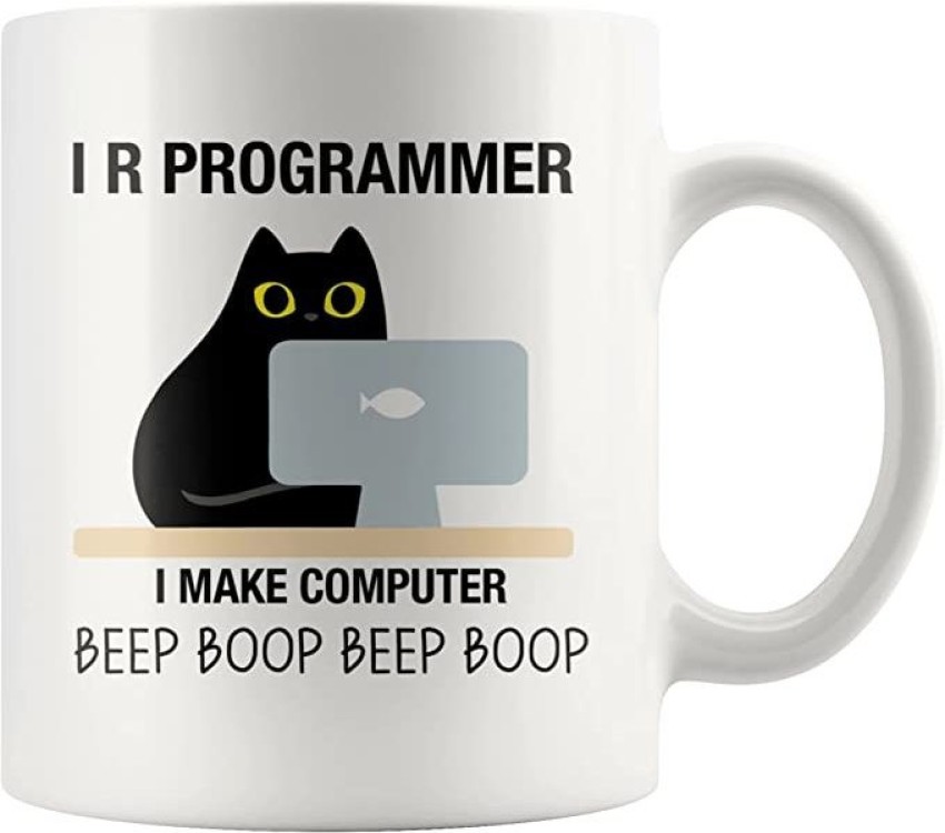 SNV I R Programmer I Make Computer Beep Boop Cat Lover Programming Student  Grad15743 Ceramic Coffee Mug Price in India - Buy SNV I R Programmer I Make  Computer Beep Boop Cat