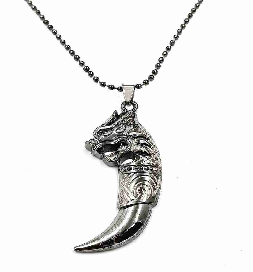 Engravable Silver-Tone Stainless Steel with ID Dog Tag Cable Chain Necklace - for Men - Lucleon