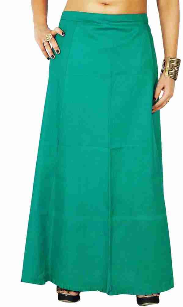 First Trend Fashions Women Underskirt Sari saree readymade RAMA color fast  Waist 38 Pure Cotton Petticoat Price in India - Buy First Trend Fashions  Women Underskirt Sari saree readymade RAMA color fast