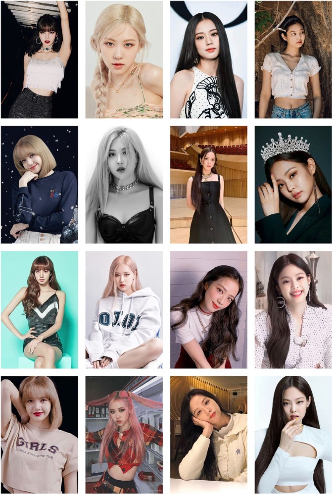 Pack of 16 Blackpink Photocards collection Design-3  HD+ Quality (4 x 3  Inch) (Size - A7) Photographic Paper - Music, Personalities, Decorative  posters in India - Buy art, film, design, movie