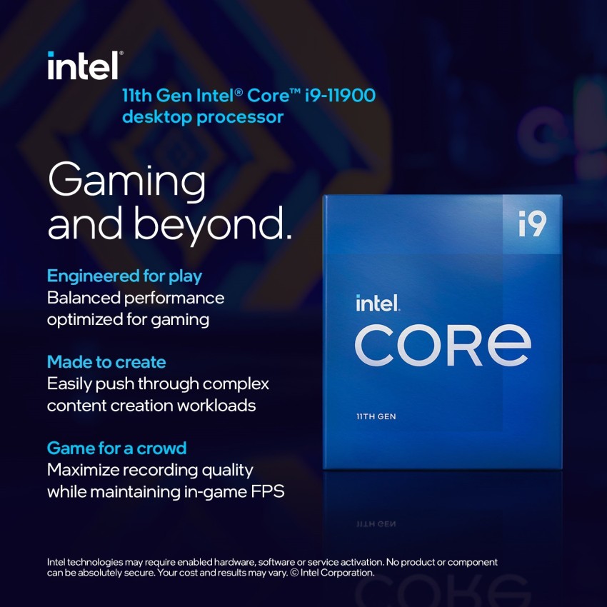 Intel Core i9-11900F 11th Gen Desktop Processor 8 Core 