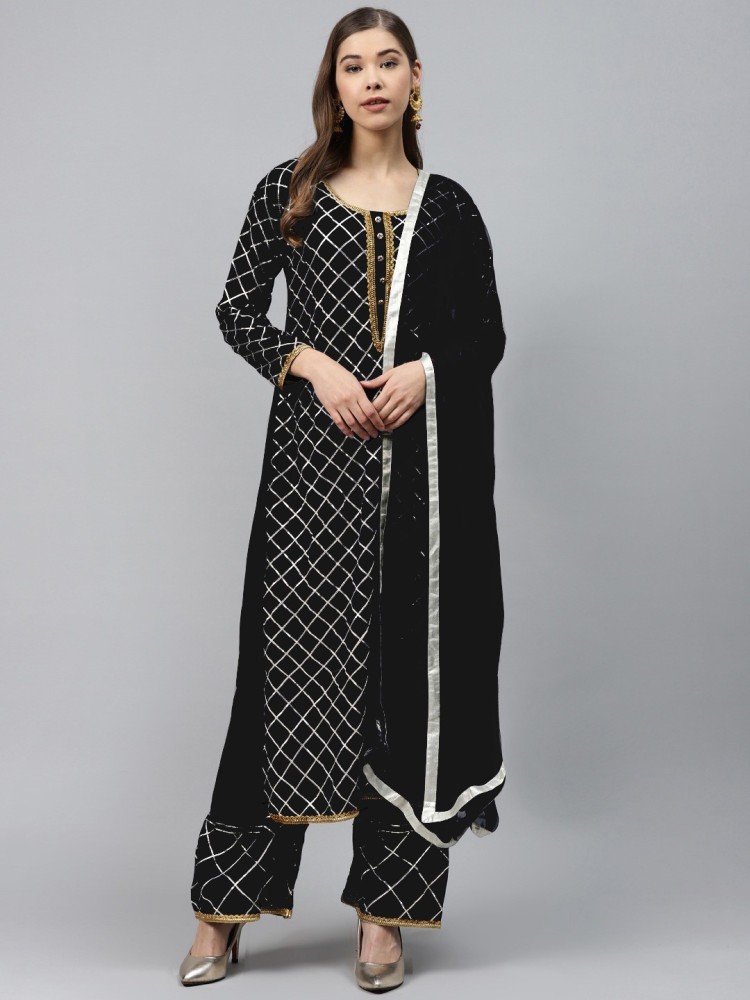 CHHABRA 555 Embroidered Kurta, Palazzo & Dupatta Set - Buy CHHABRA 555  Embroidered Kurta, Palazzo & Dupatta Set Online at Best Prices in India |  Flipkart.com