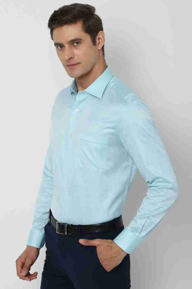 LOUIS PHILIPPE Men Solid Formal Green Shirt - Price History