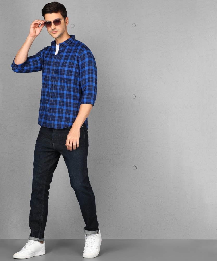 Copper Color Pure Cotton Casual Checked Shirt For Men at Rs 985.00, Nagpur