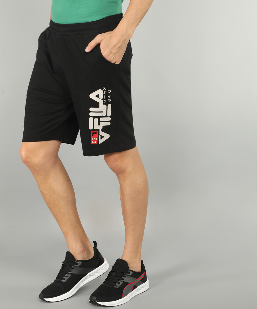 Fila black shorts hotsell