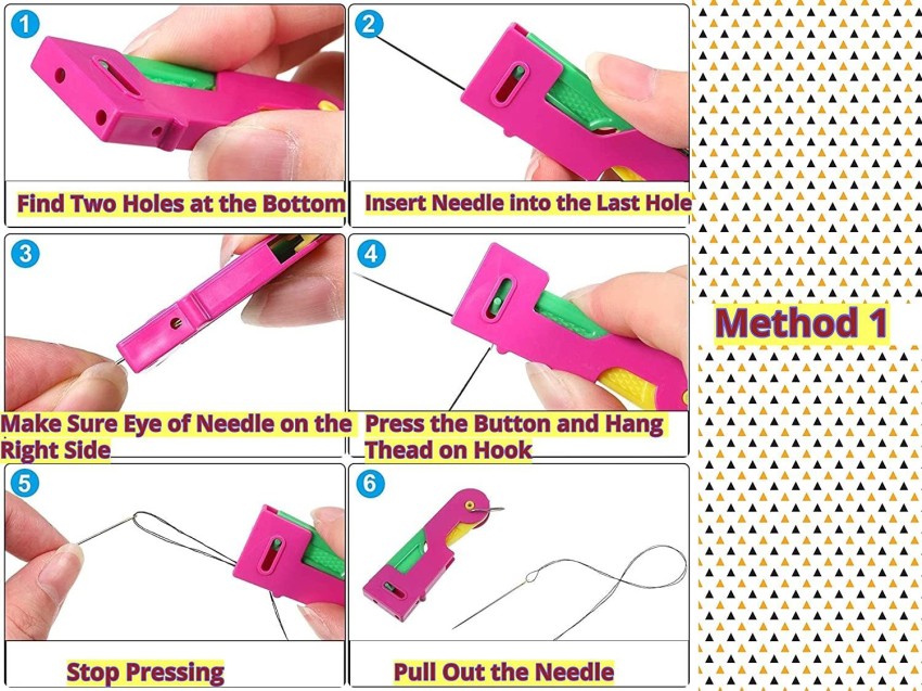 Threading Loop Turner Hook Needle Threader Sewing Accessaries Needlework  Tool 