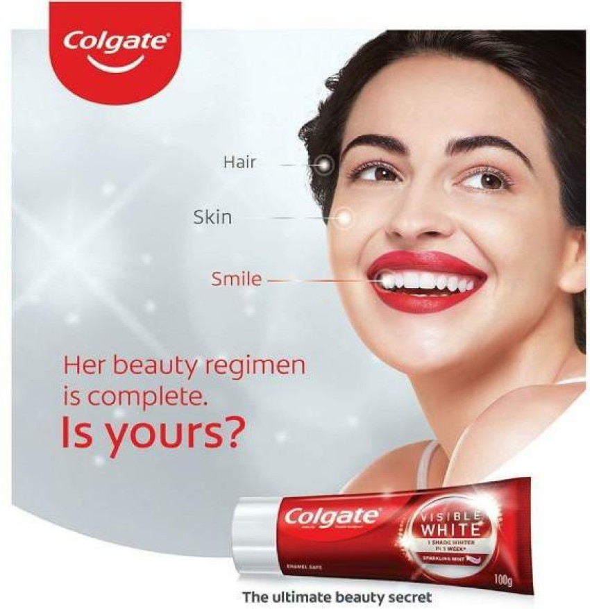 Colgate VISIBLE WHITE 1 Shade Whiter In 1 Week @ Toothpaste - Buy