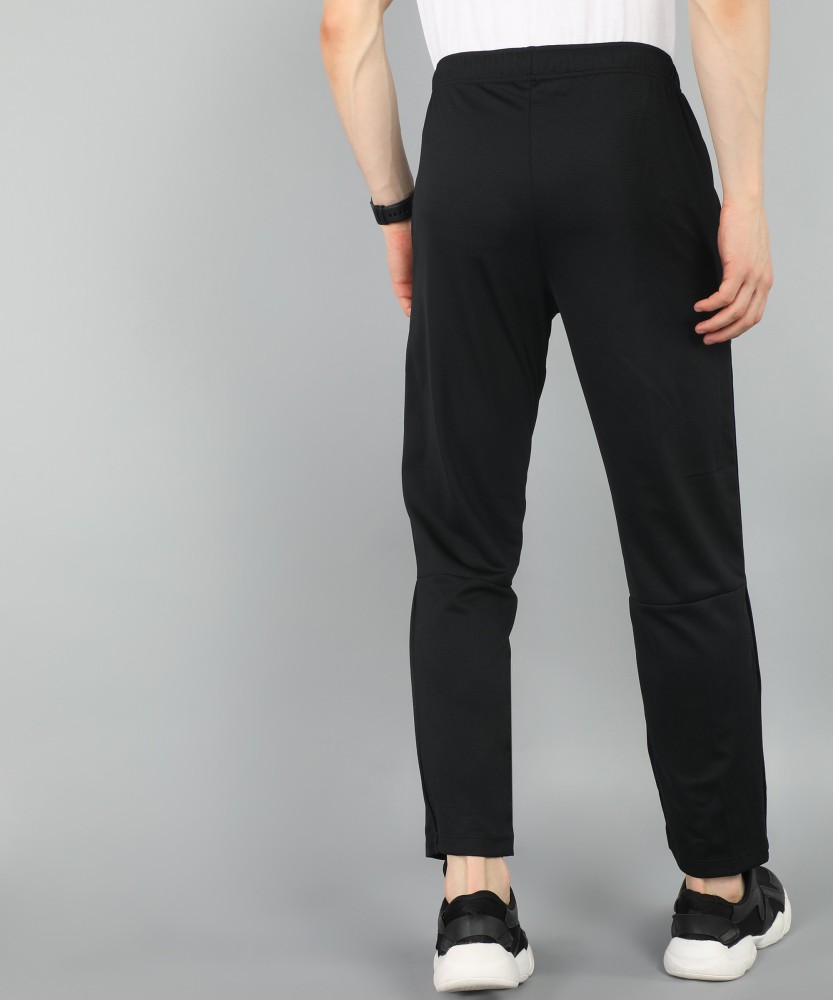 nike side stripe dri fit black track pants