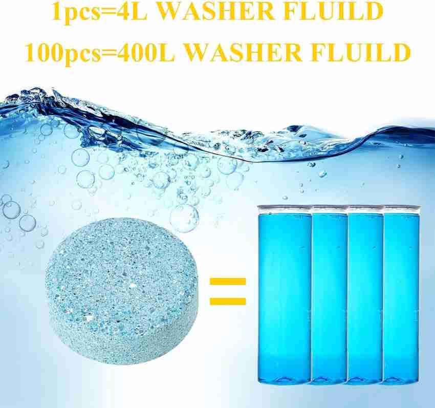 50/100pcs Windshield Washer Fluid, Concentrated Windscreen Washer Fluid  1pcs Equal To 4l Of Windshield Washer Fluid