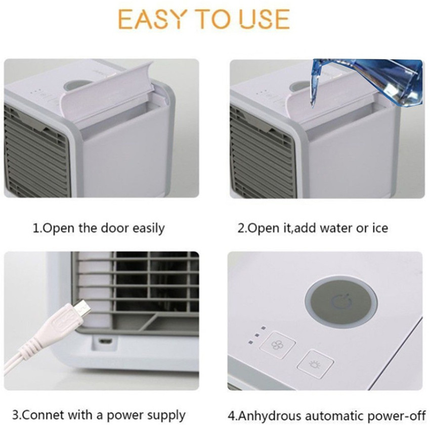 LUHI Mini Portable Air Cooler Personal Space Cooler portable Air