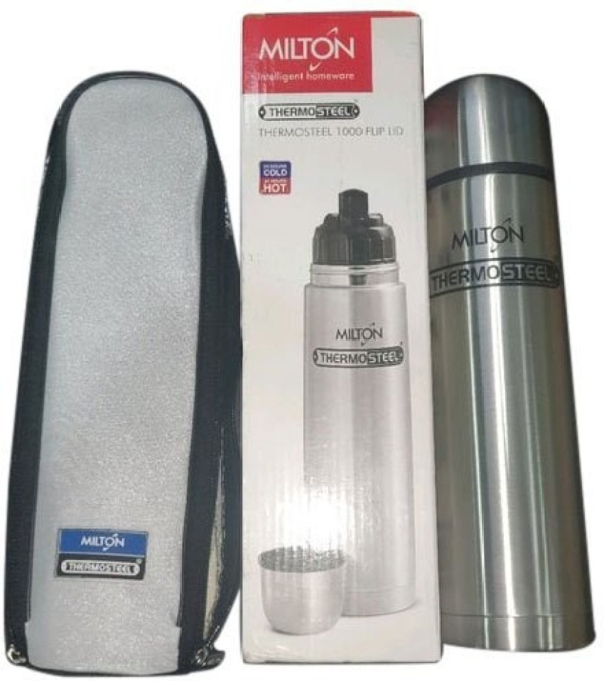 Milton Thermosteel Flip Lid Flask Silver - 1000 ml