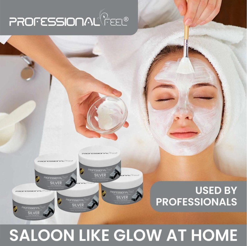 PROFESSIONAL FEEL Silver Facial Kit Women Men All Type Skin