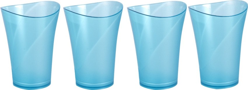 Flipkart SmartBuy (Pack of 6) Clear Prism With Morpicch Designe Shape Water  Glasses Juice Glass Set Water/Juice Glass 300 ml, Plastic, Clear Rs. 198 -  Flipkart