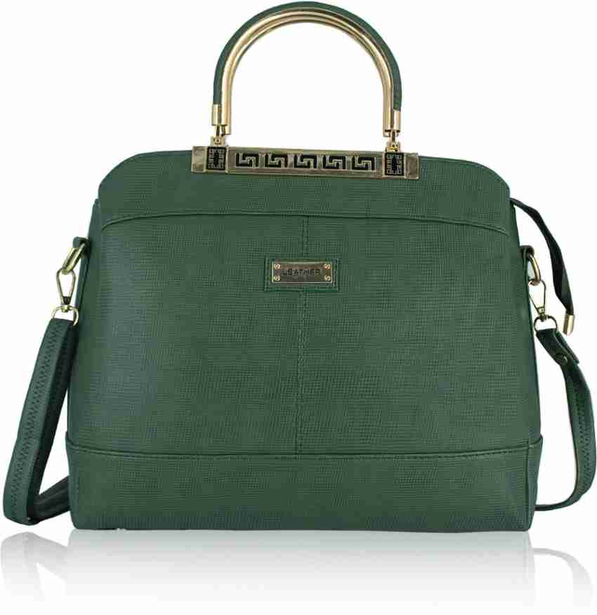 Green colour handbags sale