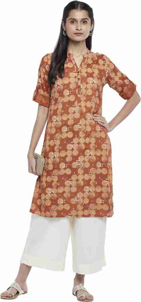 Rangmanch by Pantaloons Women Printed Straight Kurta - Buy Rangmanch by  Pantaloons Women Printed Straight Kurta Online at Best Prices in India