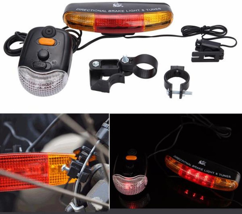 Frackson 3 in 1 Bicycle Bike Turn Signal Indicator Brake Tail 7 LED Light Electric Horn. LED Front Light Buy Frackson 3 in 1 Bicycle Bike Turn Signal Indicator Brake Tail