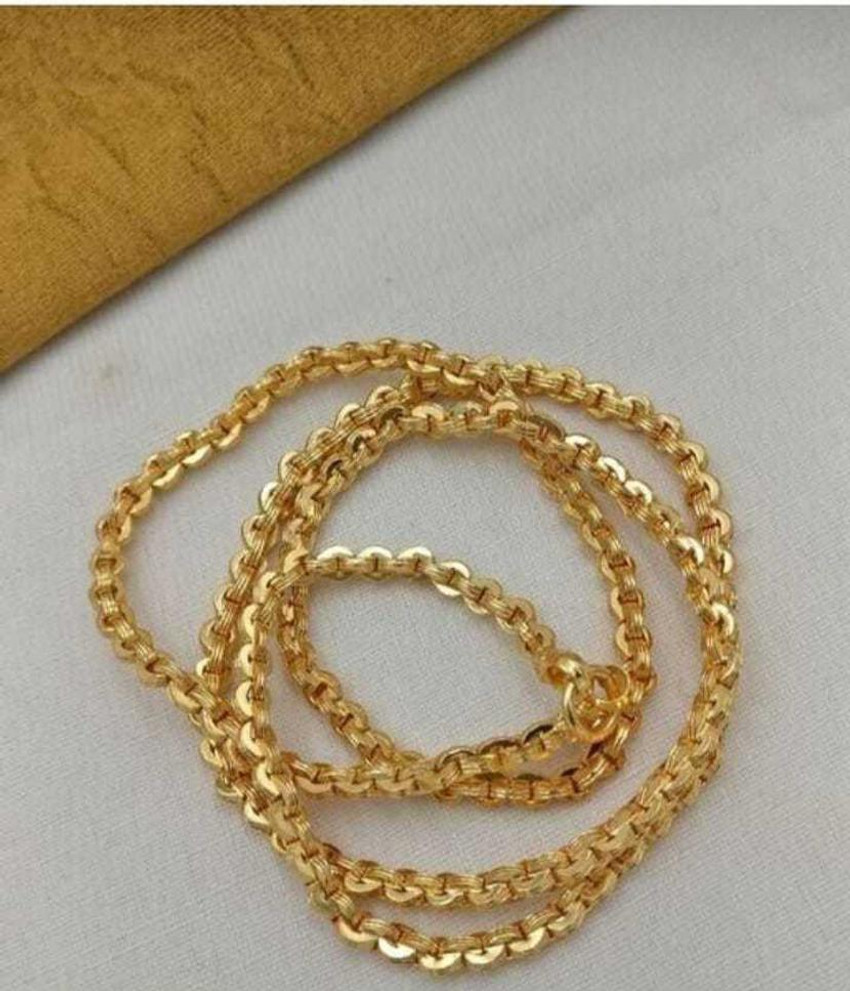VS Fashion Tyre chain Gold plated Plated Brass Chain Price in