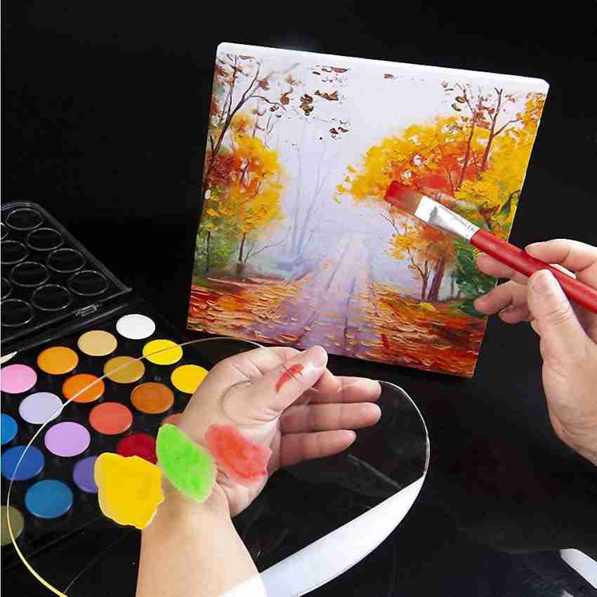 BM RETAIL 10x6 inches Acrylic Artist Paint Palette Clear Oval Non-Stick Oil  Paint Palette 0 Paint Wells Palettes Price in India - Buy BM RETAIL 10x6  inches Acrylic Artist Paint Palette Clear