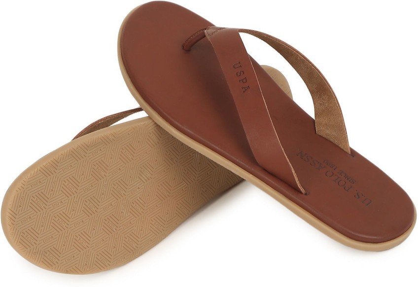 Us polo assn on sale norwalk tan slippers