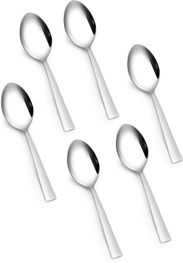 Parage 12 Pieces Stainless Steel Small Spoons for Container/ Spice Jars, Masala Spoons, Small Spoon for Spices, Spoon Set, 12 Mini, Length 9 cm