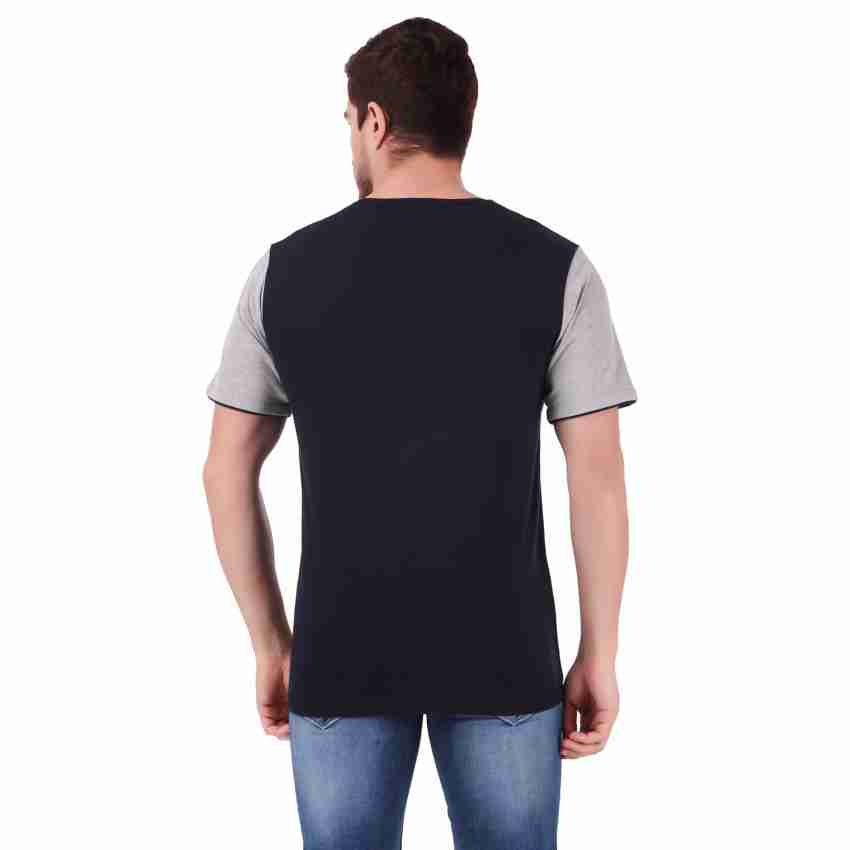 Two Tone Split Blank T-Shirt 