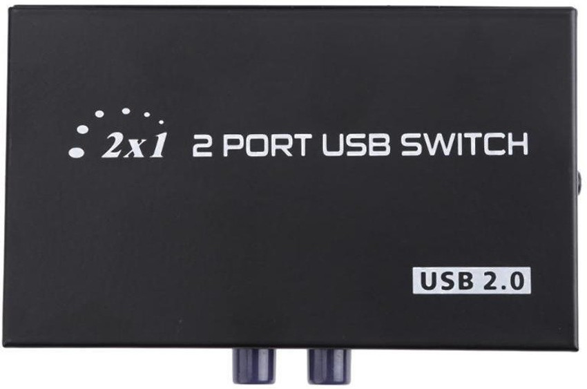 Etake USB 2.0 2Port Switch Usb Sharing Manual Selector Adapter Hub